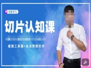 切片认知课+赠(资料包+送授权)-直播切片教程-小毅网创