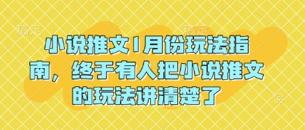 小说推文1月份玩法指南，终于有人把小说推文的玩法讲清楚了! - 小毅网创-小毅网创
