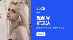 搬运老外奇葩视频，撸视频号分成计划收益，每天只需一小时，新手小白轻松月入过W-小毅网创