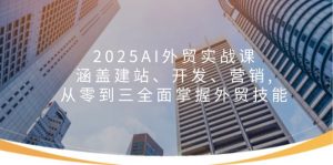 2025AI外贸实战课:涵盖建站、开发、营销, 从零到三全面掌握外贸技能-小毅网创
