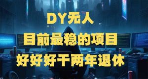 DY无人,目前最稳的项目,矩阵放大边旅游边赚钱,好好好干两年退休-小毅网创