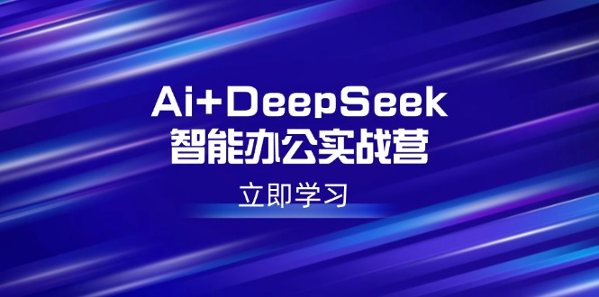 Ai+DeepSeek智能办公实战营：解锁AI写作、设计、PPT等高薪技能 - 小毅网创-小毅网创