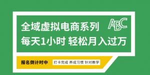 全域虚拟电商变现系列,通过平台出售虚拟电商产品从而获利-小毅网创