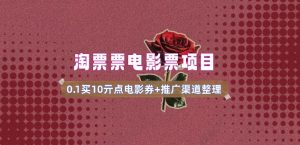 电影票无门槛券推广_0.1亓买10亓无门槛+渠道入口(v1.0版教程)-小毅网创