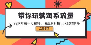 带你玩转淘系流量,商家年销千万秘籍,涵盖黑科技、大促维护等-小毅网创