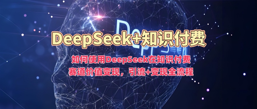 如何使用DeepSeek在知识付费赛道价值变现，引流+变现全流程 - 小毅网创-小毅网创