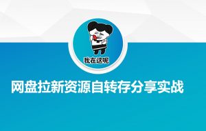 网盘拉新资源自动转存分享实战-小毅网创