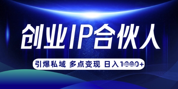 云帆·创业ip合伙人打造3.0，从0到1教你做网创，实现月入过W - 小毅网创-小毅网创