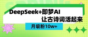 用DeepSeek做AI 古诗词视频，涨粉 10W+(保姆级教程)-小毅网创