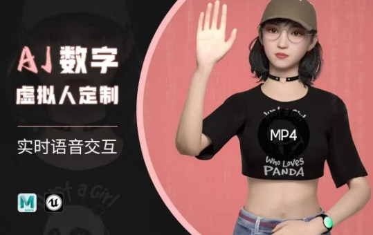 Ai数字人虚拟(智能体)实时语音交互特训营，​自行定制超写实角色AI数字人交互技术 - 小毅网创-小毅网创