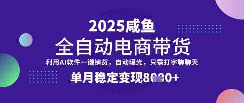 全网首发【闲鱼全自动电商带货】三年磨一剑,一朝露锋芒,单月稳定变现8k+【揭秘】 - 小毅网创-小毅网创