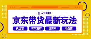 京东带货最新玩法，日入1000+，操作超简单，有手就行-小毅网创