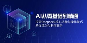 AI从零基础到精通：探索Deepseek核心功能与操作技巧，助你成为AI制作高手-小毅网创