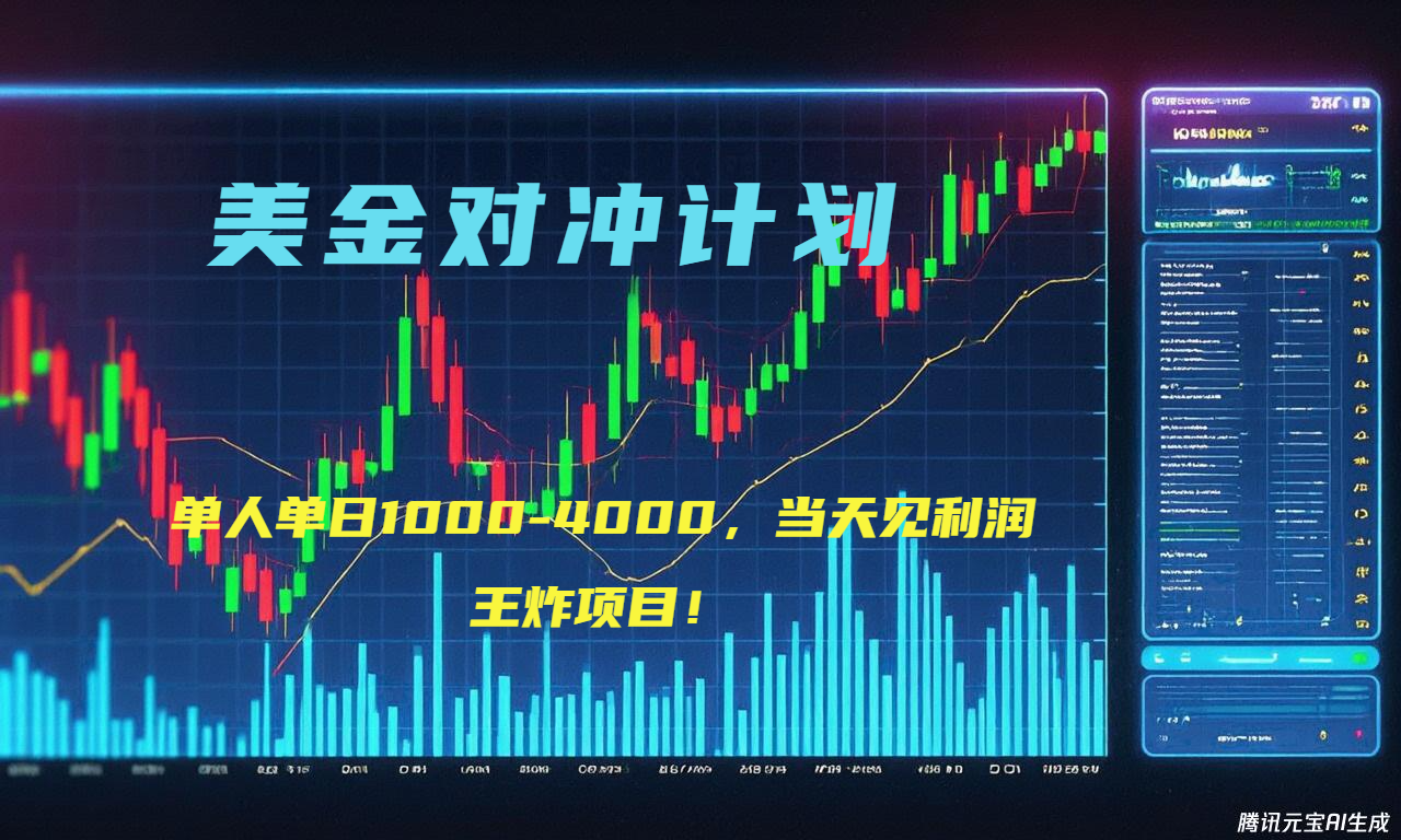 2025年最暴力项目“美金先登计划”最新最强对冲战法，每日实际收益1K-4K - 小毅网创-小毅网创