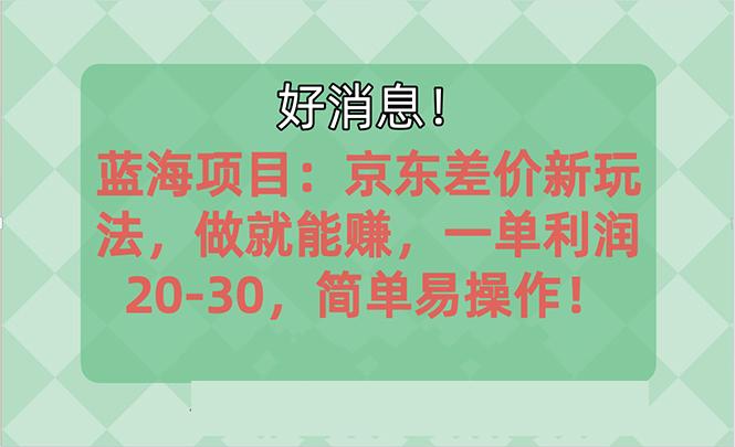越早知道越能赚到钱的蓝海项目：京东大平台操作，一单利润20-30，简单... - 小毅网创-小毅网创