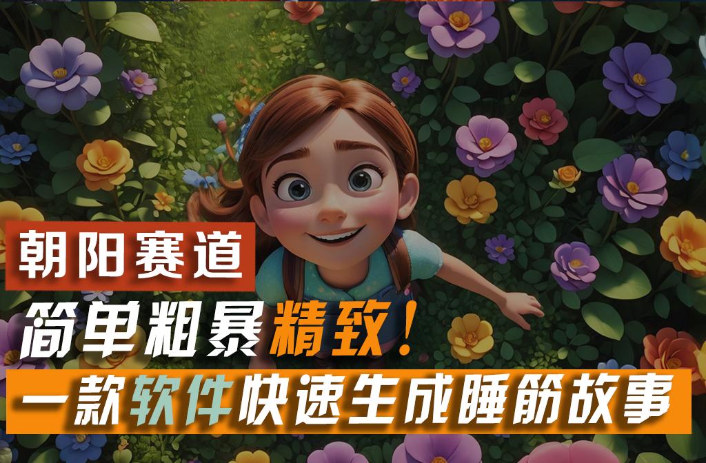 利用一款软件5分钟一条爆款睡筋故事，简单粗暴精致！小白月入2w+ - 小毅网创-小毅网创