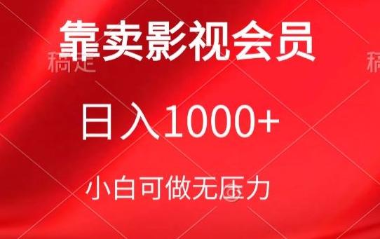 靠卖影视会员，日入1000+，落地保姆级教程，新手可学【揭秘】 - 小毅网创-小毅网创