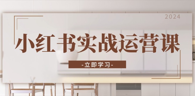 小红书实战运营课：从开通店铺到直播话术，打造爆款笔记与高效直播 - 小毅网创-小毅网创