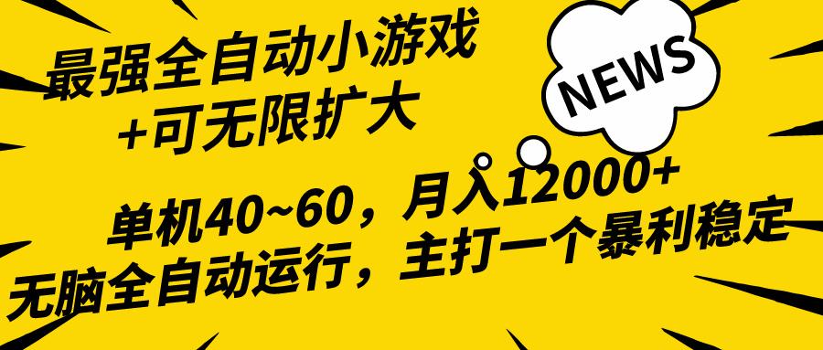 (10046期)2024最新全网独家小游戏全自动，单机40~60,稳定躺赚，小白都能月入过万 - 小毅网创-小毅网创