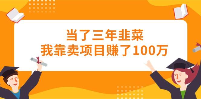 当了三年韭菜我靠卖项目赚了100万 - 小毅网创-小毅网创