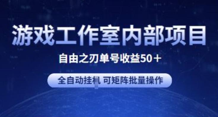 游戏工作室内部项目 自由之刃2 单号收益50+ 全自动挂JI 可矩阵批量操作【揭秘】 - 小毅网创-小毅网创