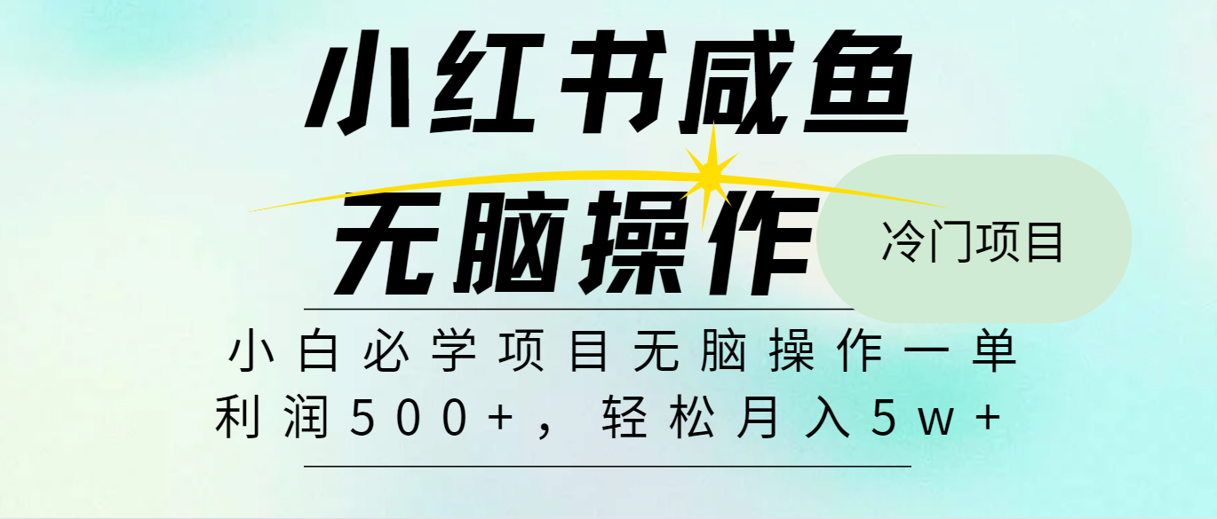 全网首发2024最热门赚钱暴利手机操作项目，简单无脑操作，每单利润最少500+ - 小毅网创-小毅网创