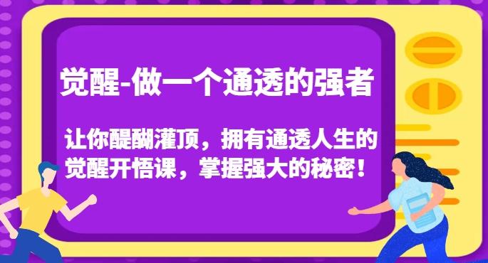 觉醒-做一个通透的强者，让你醍醐灌顶，拥有通透人生的觉醒开悟课，掌握强大的秘密！ - 小毅网创-小毅网创