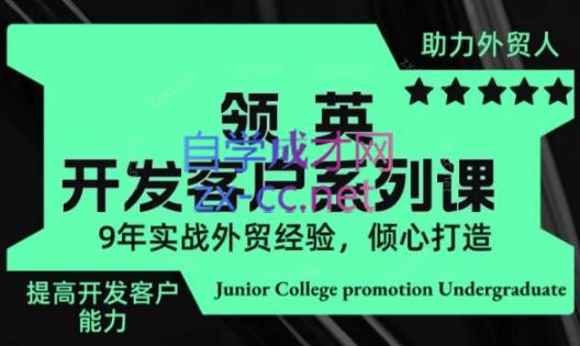 城哥·领英开发客户系列课-小毅网创