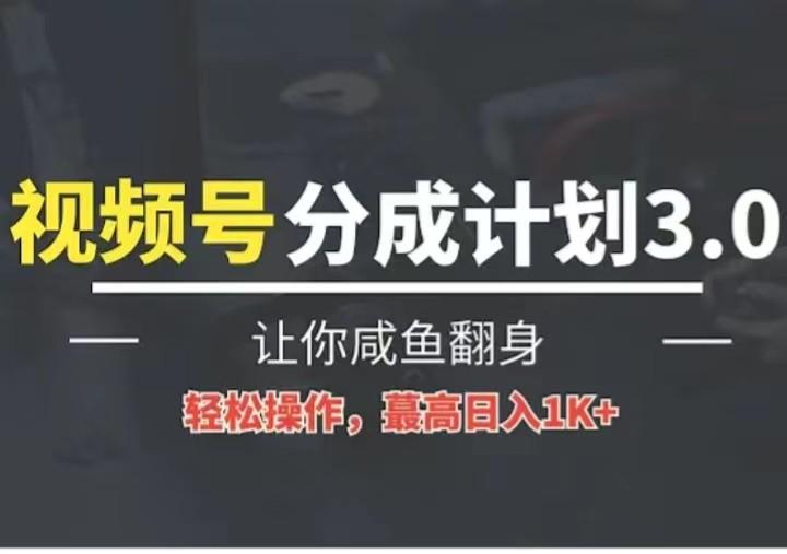 24年视频号冷门蓝海赛道，操作简单，单号收益可达四位数 - 小毅网创-小毅网创