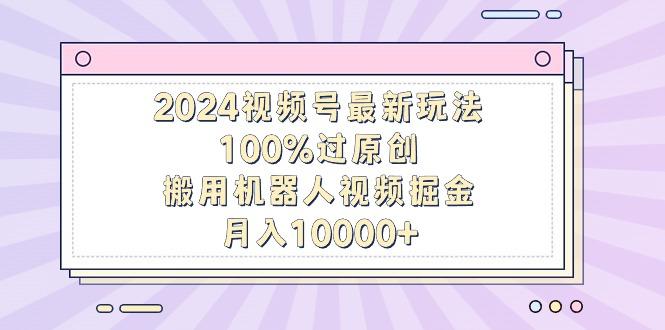 2024视频号最新玩法，100%过原创，搬用机器人视频掘金，月入10000+ - 小毅网创-小毅网创
