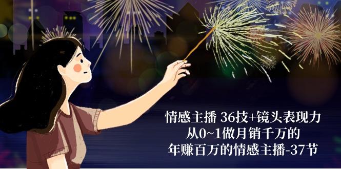 情感主播 36技+镜头表现力：从0~1做月销千万的，年赚百万的情感主播-37节 - 小毅网创-小毅网创