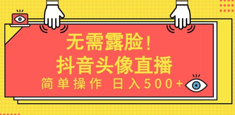 无需露脸，Ai头像直播项目，简单操作日入500+【揭秘】 - 小毅网创-小毅网创