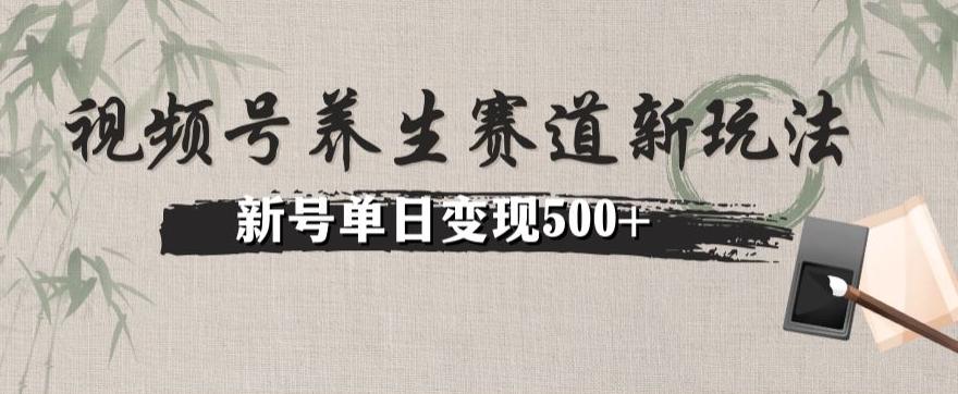 视频号养生赛道暴力掘金（懒人玩法）无脑搬运，新号日入500+ - 小毅网创-小毅网创