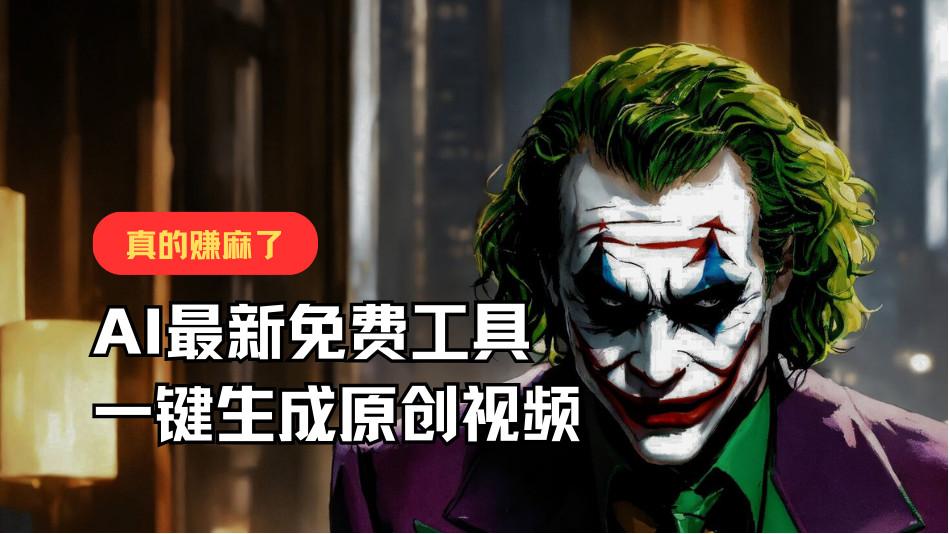 最新免费AI工具，一键生成原创视频，佛系搬运，轻松月入10000+！ - 小毅网创-小毅网创