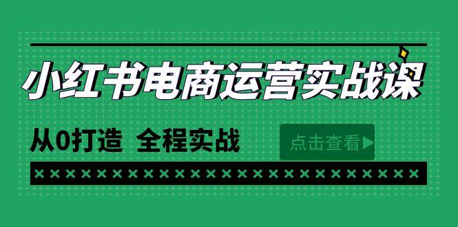 (9946期)最新小红书·电商运营实战课，从0打造  全程实战(65节视频课)-小毅网创