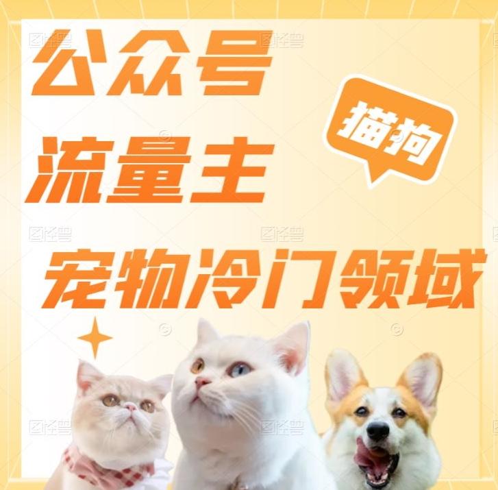 公众号流量主，萌宠冷门领域，单日收益2000+，简单暴力掘金，矩阵操作，无限放大收益！ - 小毅网创-小毅网创