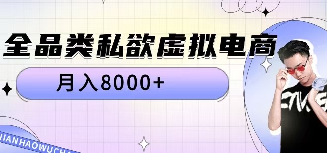 全品类私欲虚拟电商，月入8000+【揭秘】 - 小毅网创-小毅网创