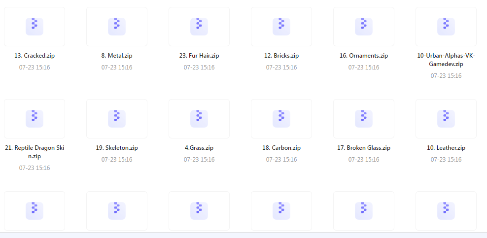 【素材分享】实用教程+素材 Zbrush与Blender表面纹理合集 - 小毅网创-小毅网创
