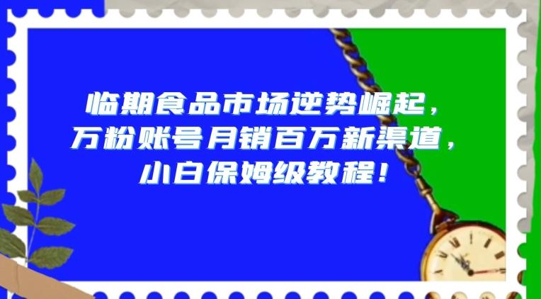 临期食品市场逆势崛起，万粉账号月销百万新渠道，小白保姆级教程【揭秘】 - 小毅网创-小毅网创