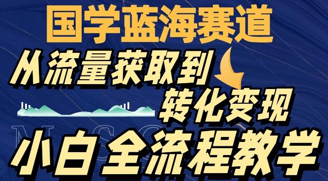 国学蓝海赛道，从流量获取，到转化变现，全流程教学 - 小毅网创-小毅网创