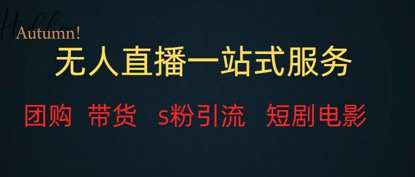 无人直播一站式服务（教程以及变现方式） - 小毅网创-小毅网创