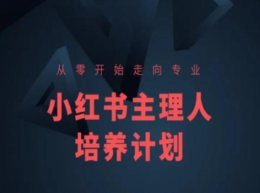 小红书课程简化版，从零开始走向专业，小红书主理人培养计划-小毅网创