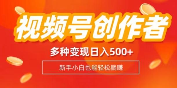 视频号创作者计划，多种变现方式，日入500+【内附1080g视频素材】-小毅网创