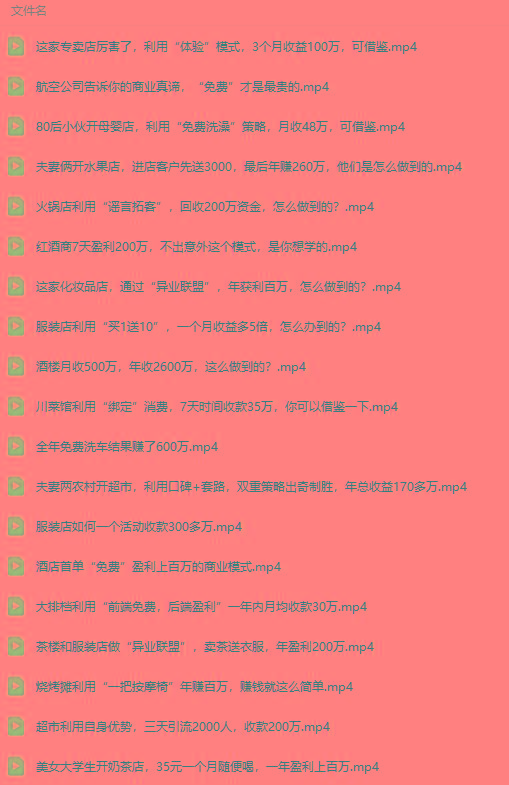 图片[5]-(9607期)真实有效391套商业模式，年入几十到几百万案例解析(电子书+视频+图文) - 小毅网创-小毅网创