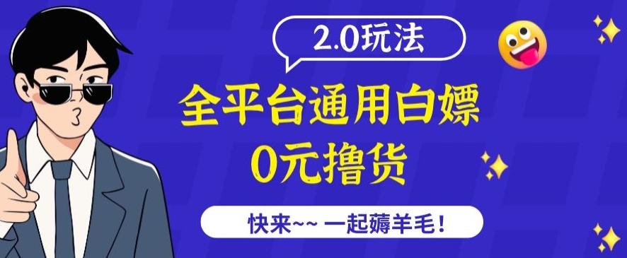 外面收费2980的全平台通用白嫖撸货项目2.0玩法【仅揭秘】-小毅网创