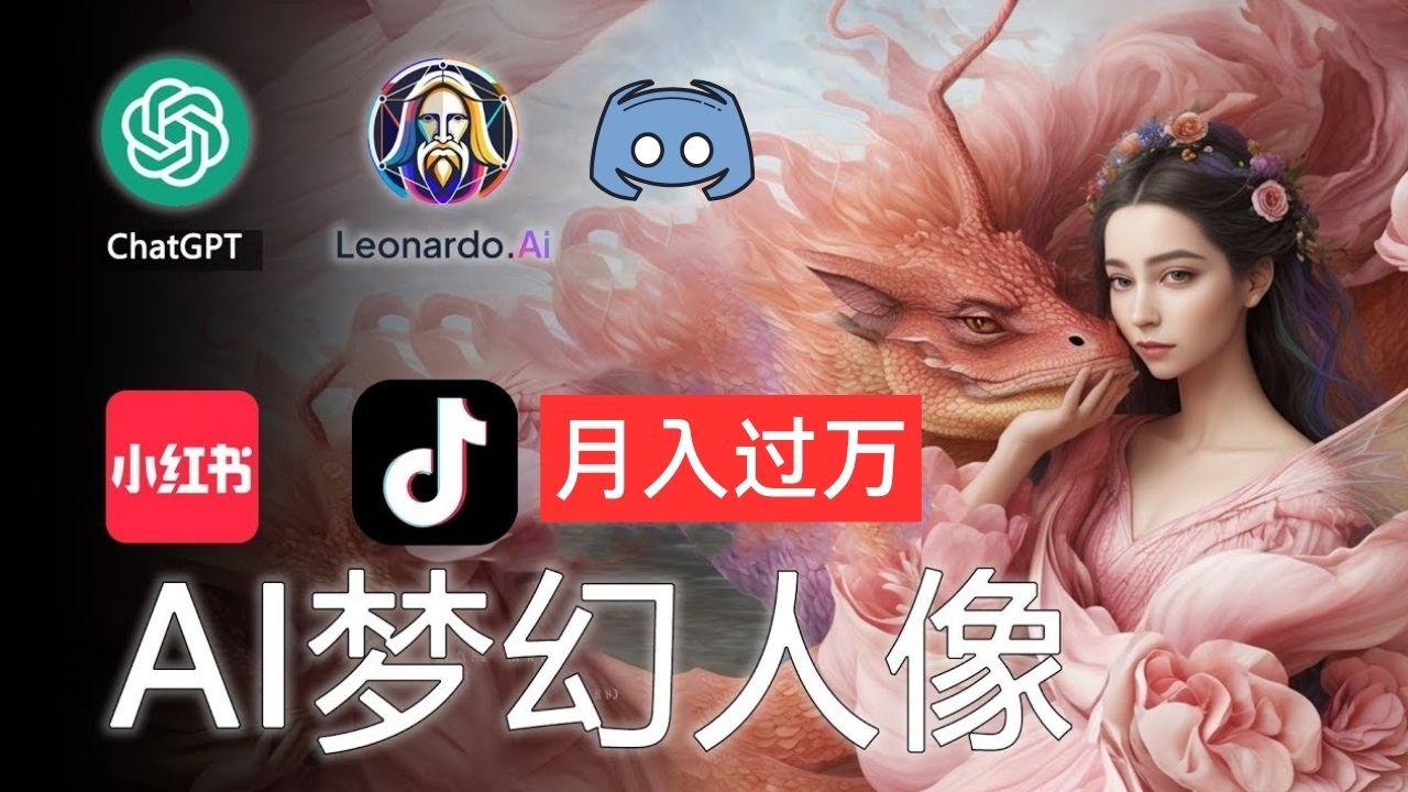 AI摄影梦幻人像：零基础也能月入过万的秘密-小毅网创