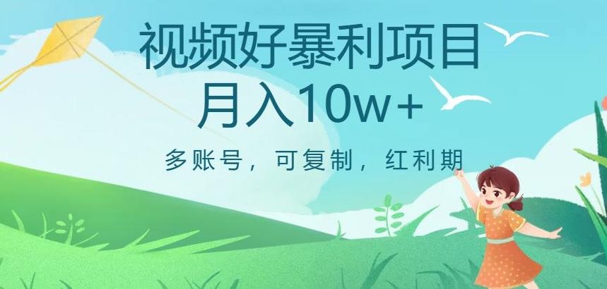 视频号暴利项目，多账号，可复制，红利期，月入10w+【揭秘】 - 小毅网创-小毅网创
