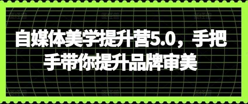 自媒体美学提升营5.0，手把手带你提升品牌审美 - 小毅网创-小毅网创