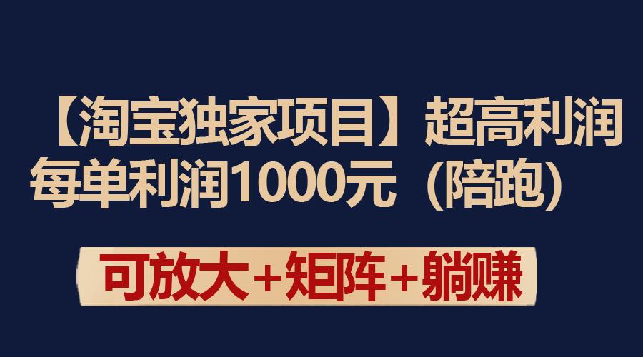 (9413期)【淘宝独家项目】超高利润：每单利润1000元 - 小毅网创-小毅网创
