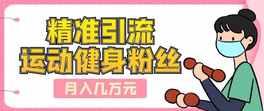 精准引流运动健身粉丝，轻松月入几万 - 小毅网创-小毅网创